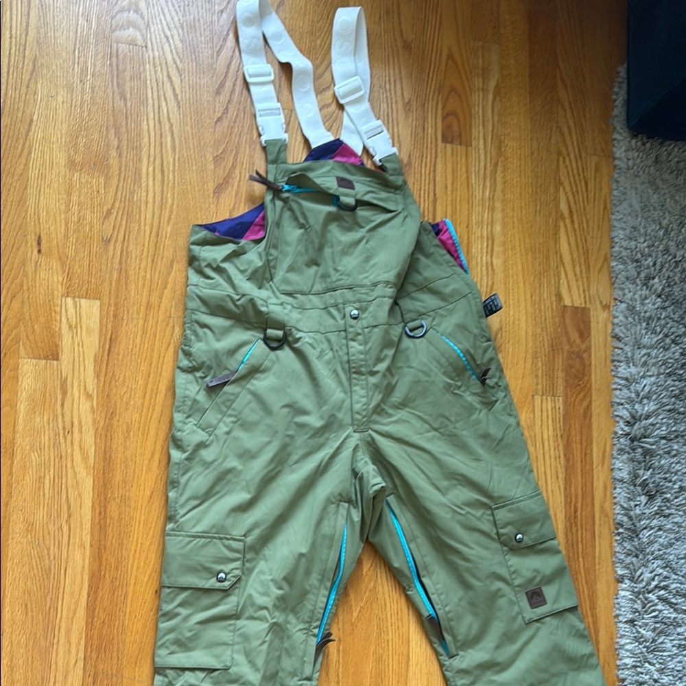 OOSC Men’s Ski Bibs Olive Green